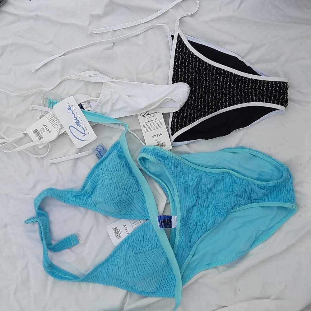 COPY - COPY - NWD 6 PC Ritchie Swimwear Bundle 1 Bikini + 2 Bottoms + 2 Covers